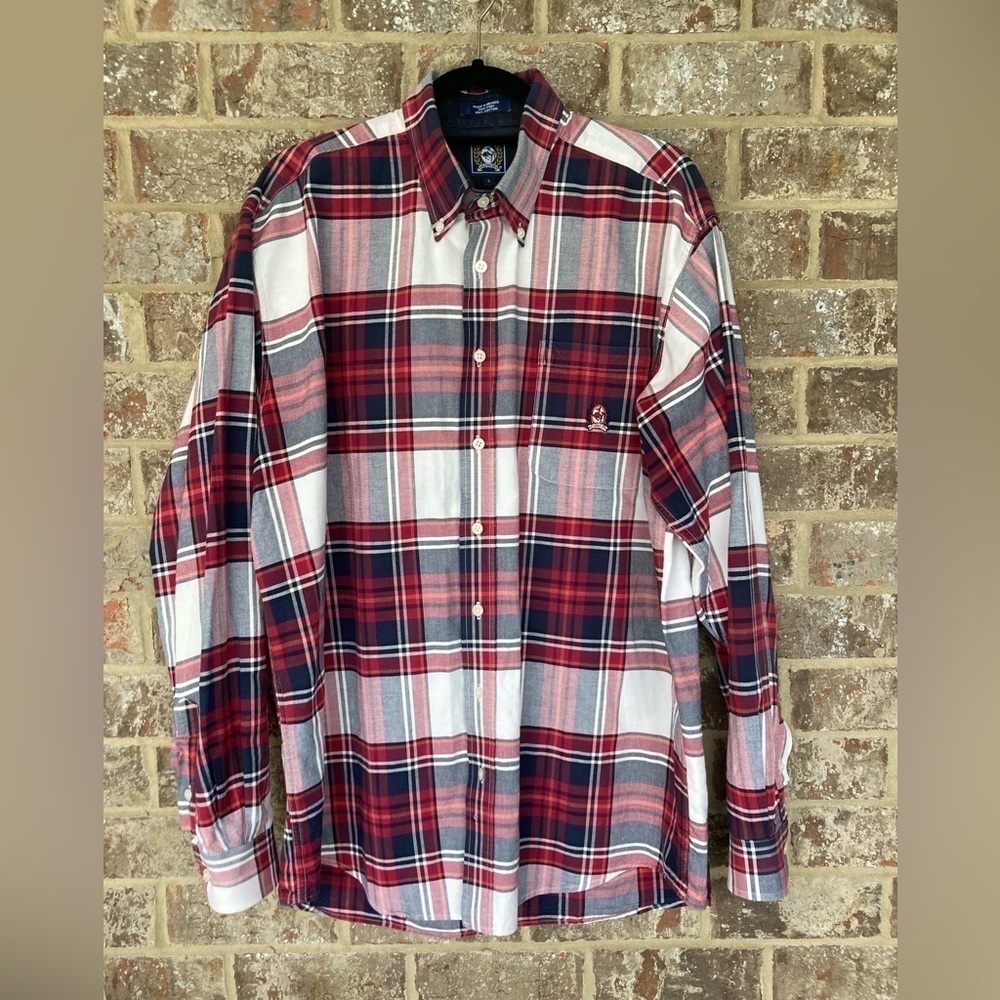 Cinch mens shirt size L Red Black White Plaid